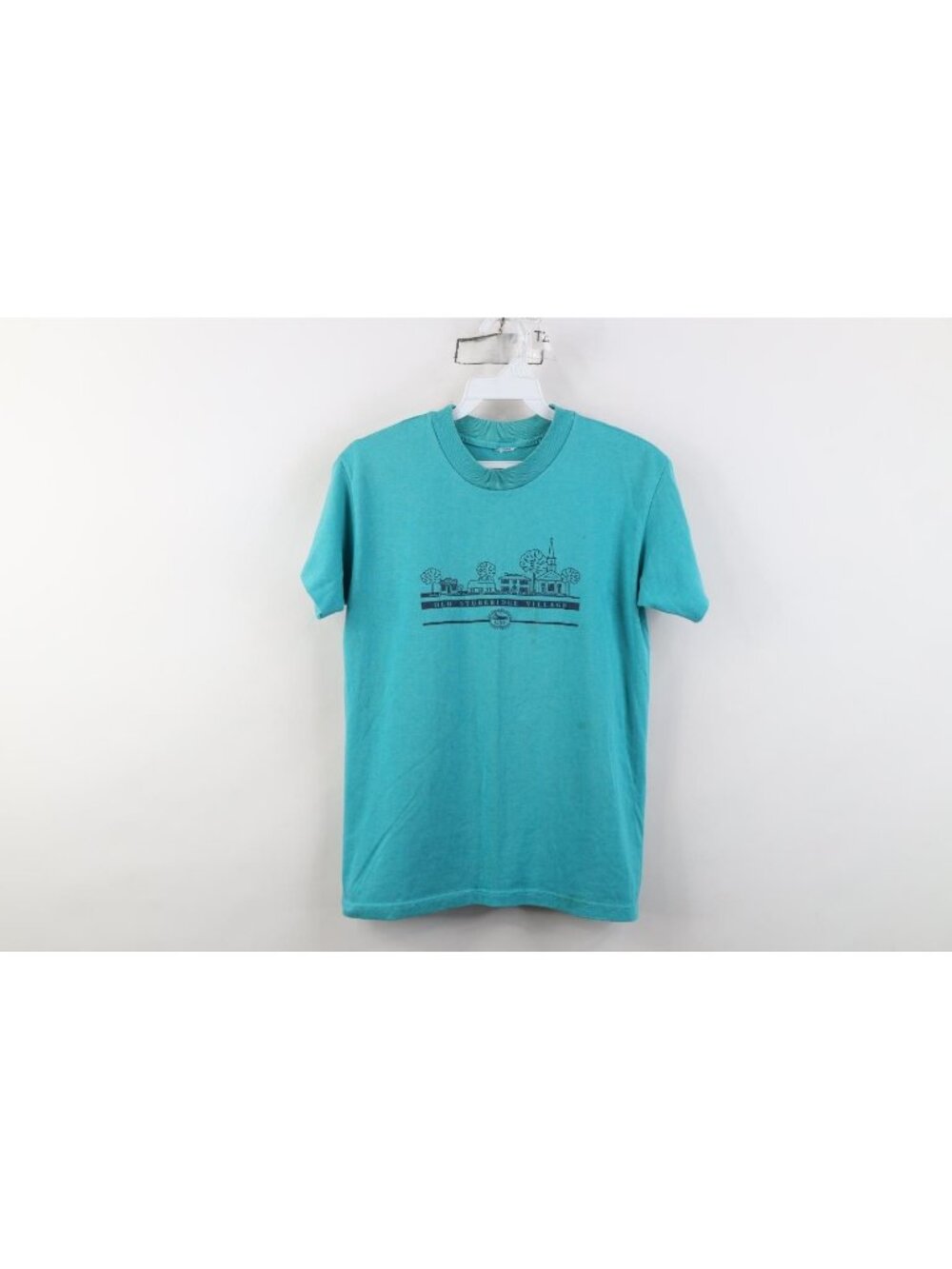 Vintage 90s Womens Small Distressed Old Sturbridge Village Massachusetts T-Shirt
